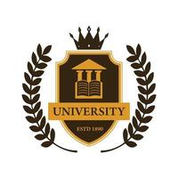 Logo der Universitätsschule vektor