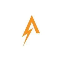 elektrisk en logotyp mall design vektor, emblem, design begrepp, kreativ symbol, ikon vektor