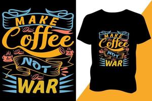kaffe typografi skriva ut redo t skjorta design vektor