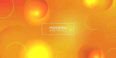 moderner gelber Hintergrund mit Farbverlauf. abstrakter dynamischer Kreis für Banner, Poster und Hintergrund. vektor