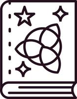 Zauberbuch-Vektorsymbol vektor