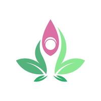Yoga-Logo-Icon-Design vektor