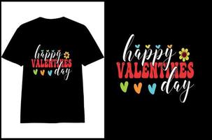 T-Shirt-Designs zum Valentinstag vektor