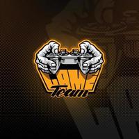 pro gamer logo esport, sport oder game team maskottchen. vektor