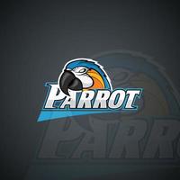 papegoja logotyp mall. hög upplösning vektor bild.