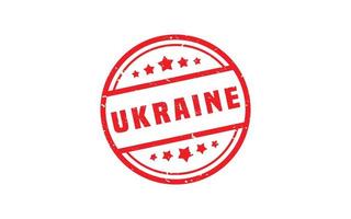 Ukraine-Stempel mit Grunge-Stil auf weißem Hintergrund vektor