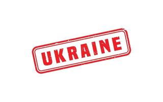 Ukraine-Stempel mit Grunge-Stil auf weißem Hintergrund vektor