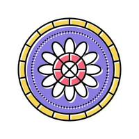 Boho astrologische Farbsymbol-Vektorillustration vektor