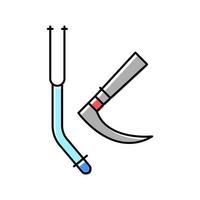 Farbsymbol-Vektorillustration für Trachealintubationswerkzeuge vektor