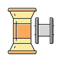 spool kanalisation zubehör farbe symbol vektor illustration