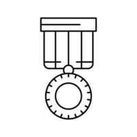 Medaillon Preislinie Symbol Vektor Illustration