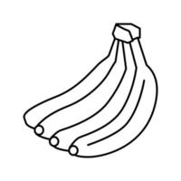 Haufen Banane Symbol Leitung Vektor Illustration