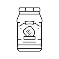 Sirup Brombeerlinie Symbol Vektor Illustration