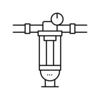 Wasserfilter Werkzeuglinie Symbol Vektor Illustration