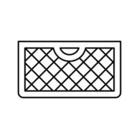 Maschenkorb Symbol Leitung Vektor Illustration