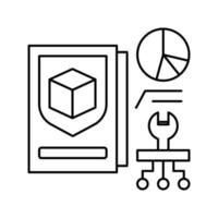 Prototyp Entwicklung und Verbesserung Symbol Leitung Vektor Illustration