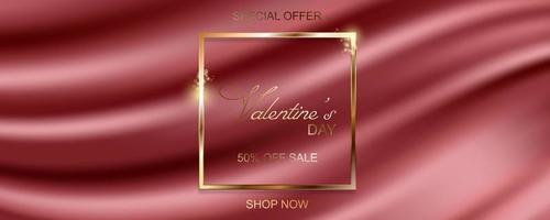 Happy Valentinstag Sale Banner vektor