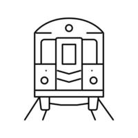 tunnelbana new york linje ikon vektorillustration vektor