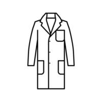 labb ytterkläder manlig linje ikon vektor illustration