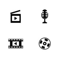 Multimedia-Logo-Icon-Set vektor