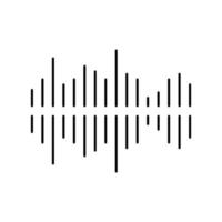 frekvens buller linje ikon vektorillustration vektor