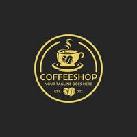 Café-Logo-Design-Vektor vektor