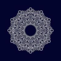 neue Blumen-Mandala-Kunst-Vektor-Illustration vektor