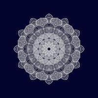 ny blomma mandala konst vektor illustration