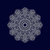 Blumen-Mandala-Hintergrund-Design-Vektor-Illustration vektor