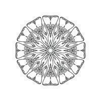 neue Mandala-Kunst-Vektor-Illustration vektor