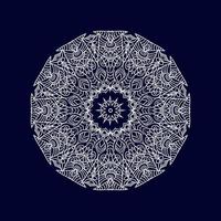 Blumen-Mandala-Hintergrund-Design-Vektor-Illustration vektor