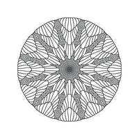 Blumen-Mandala-Hintergrund-Design-Vektor-Illustration vektor