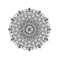 Mandala-Muster-Design-Hintergrund-Vektor-Illustration vektor