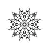 blomma mandala vektor mönster. mandala konst bakgrund