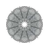 Schwarz-Weiß-Blumen-Mandala-Designs vektor