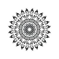 Blumen-Mandala-Vektordesigns. Mandala-Kunst-Hintergrund vektor