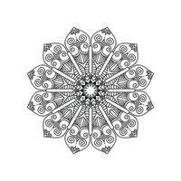 Blumen-Mandala-Hintergrund-Design-Vektor-Illustration vektor