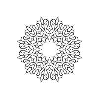 Schwarz-Weiß-Blumen-Mandala-Designs. neue Mandala-Kunst-Vektor-Illustration vektor