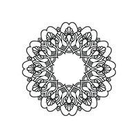 blomma mandala vektor mönster. mandala konst bakgrund