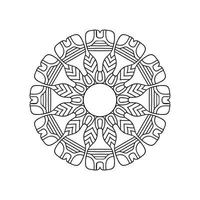 Mandala-Vektor-Muster-Design-Hintergrund vektor