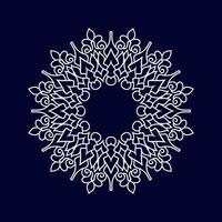 Blumen-Mandala-Vektordesigns. Mandala-Kunst-Hintergrund vektor