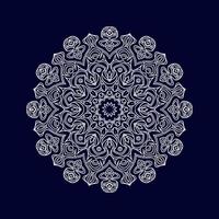 Blumen-Mandala-Hintergrund-Design-Vektor-Illustration vektor