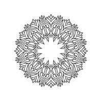 Blumen-Mandala-Hintergrund-Design-Vektor-Illustration vektor