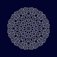 Blumen-Mandala-Hintergrund-Design-Vektor-Illustration vektor