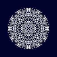 Blumen-Mandala-Hintergrund-Design-Vektor-Illustration vektor