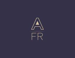 afr brief logo design moderne minimalistische vektorbilder vektor