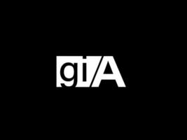 gia logotyp och grafik design vektor konst, ikoner isolerat på svart bakgrund