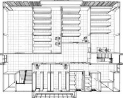 3D-Darstellung des Bauvorhabens vektor