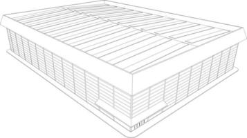 3D-Darstellung des Bauvorhabens vektor