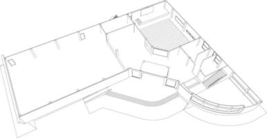 3D-Darstellung des Bauvorhabens vektor